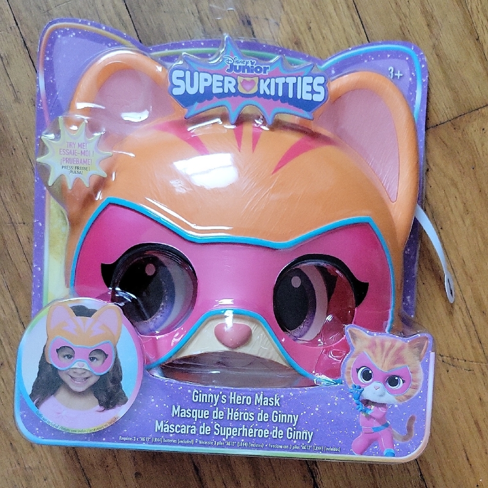 Ginny's Hero Mask - Orange and Pink